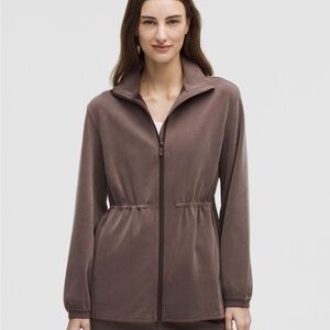 7-13 NWT Size S Lululemon Softstreme Cinch Waist Full Zip Jacket ESPR